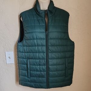 Men's Green Quilted Vest
